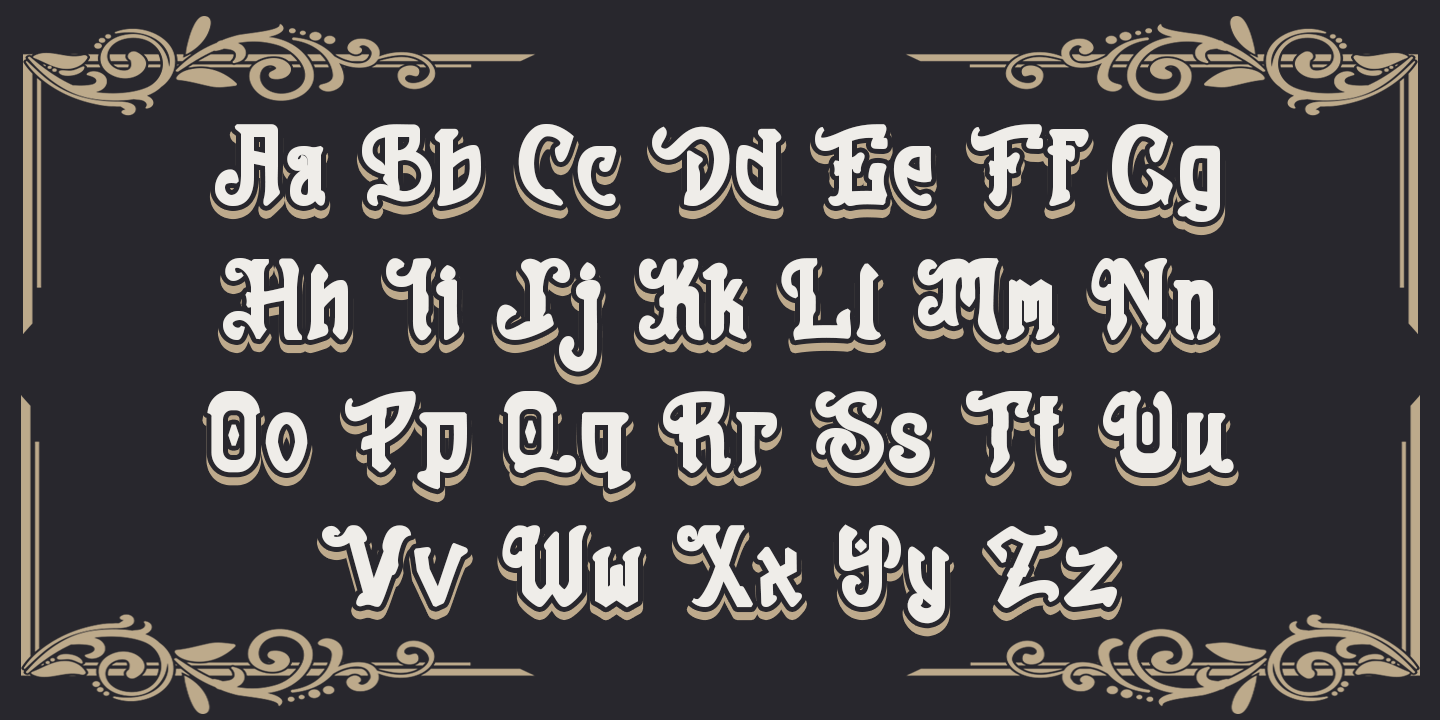 Пример шрифта Sundarta #8